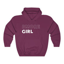 Load image into Gallery viewer, BMore Girl White Hooded Sweatshirt