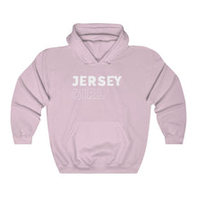 Load image into Gallery viewer, Jersey Girl White Hooded Sweatshirt