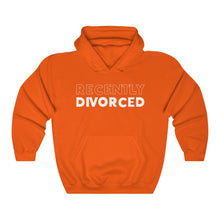 Load image into Gallery viewer, Recently Divorced White Hooded Sweatshirt