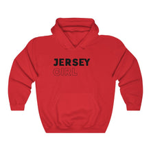 Load image into Gallery viewer, Jersey Girl Black Hooded Sweatshirt