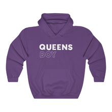 Load image into Gallery viewer, Queens Boy White Hooded Sweatshirt